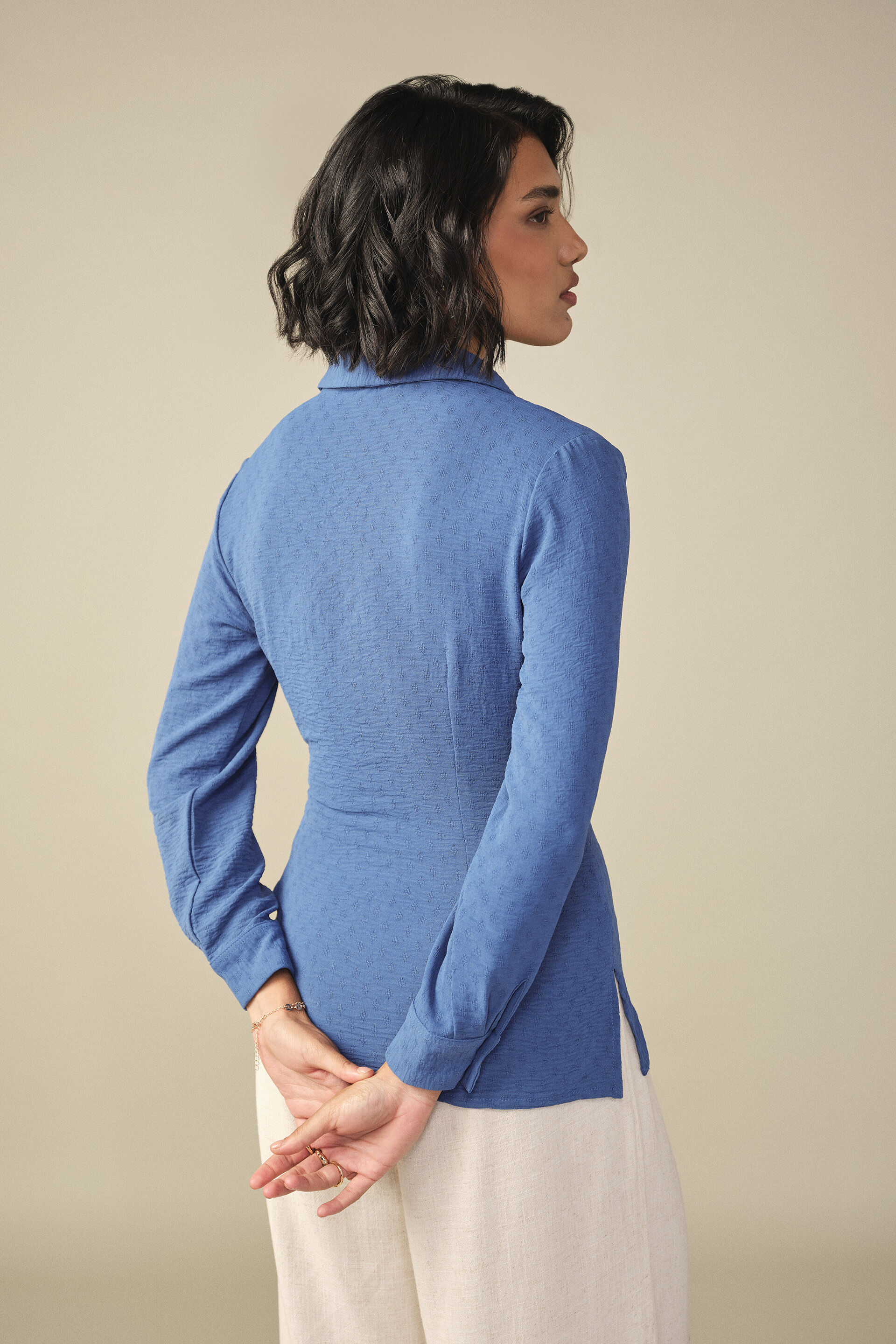 Wrap Style Top in Blue, Blue, image 5